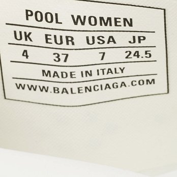 White Rubber BB Pool Slide Sandals
