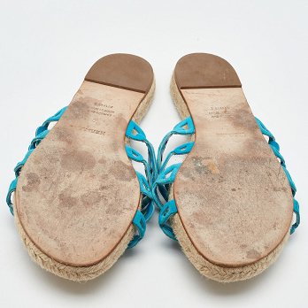 Blue Suede Thalassa Espadrille Flat Sandals