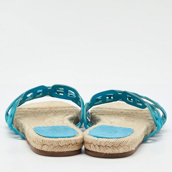 Blue Suede Thalassa Espadrille Flat Sandals
