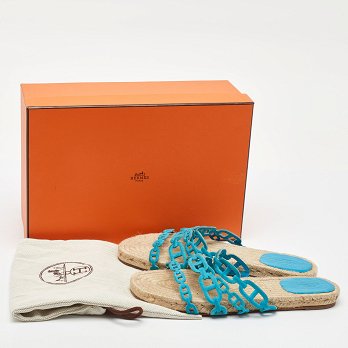 Blue Suede Thalassa Espadrille Flat Sandals