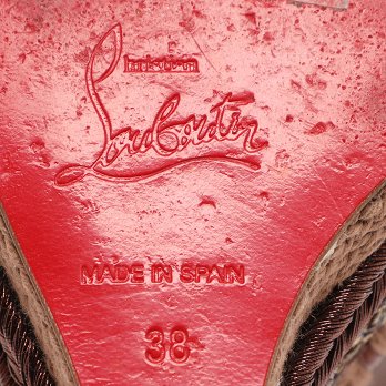 Brown Leather Spagana Wedge Sandals