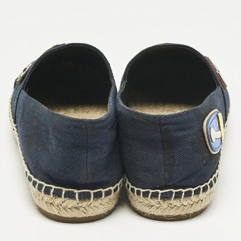 Marc Jacobs Multicolor Canvas, Glitter and Patent Leather Espadrille Flats Size 39