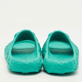 Blue Rubber Medusa Embossed Pool Slides