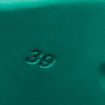 Blue Rubber Medusa Embossed Pool Slides