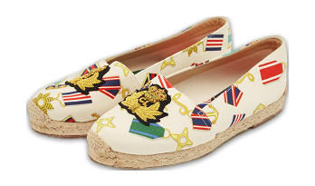 Multicolor Canvas Papi Hugo Espadrille Flats