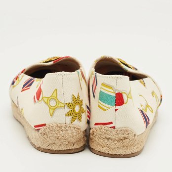 Multicolor Canvas Papi Hugo Espadrille Flats