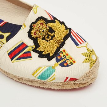 Multicolor Canvas Papi Hugo Espadrille Flats