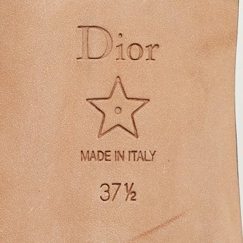 Multicolor Logo Embroidered Canvas Dway Flat Slides