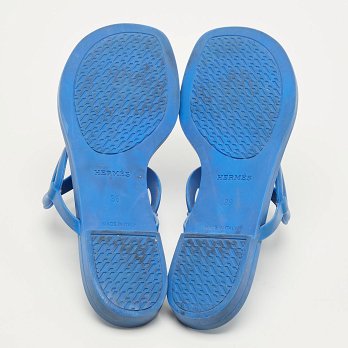 Egerie Blue Rubber Thong Sandals