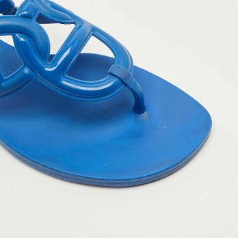 Egerie Blue Rubber Thong Sandals