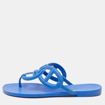 Egerie Blue Thong Sandals