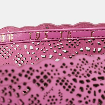 Vara Purple Leather Ballet Flats