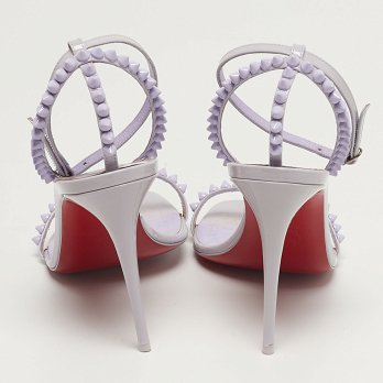 So Me Purple Patent Leather Ankle Strap Sandals