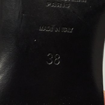 Tribute Black Leather Flat Slides