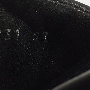 Black Monogram Leather Jumbo Platform Sandals