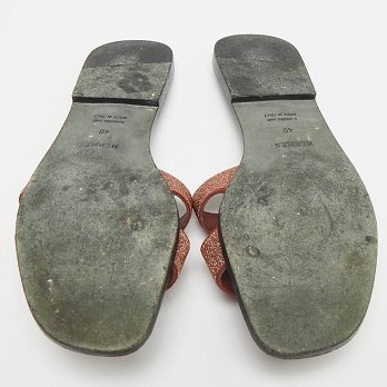 Oran Burgundy Texture Suede Flat Slide