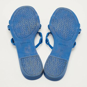 Chaine d'Ancre Blue Rivage Flat Slide Sandals