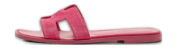 Oran Pink Suede Flat Slide
