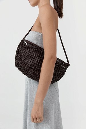 MESH CRESCENT BAG
