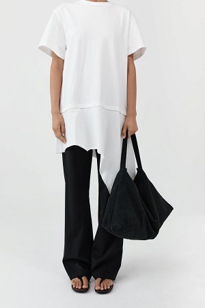 SUEDE WOVEN HOBO BAG
