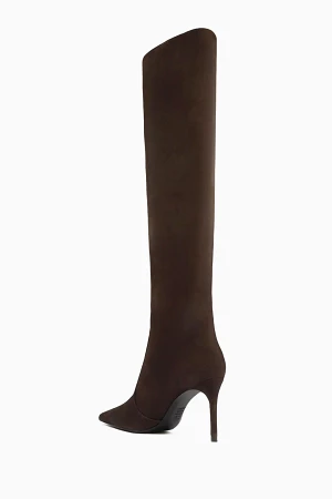 SUEDE OVER-THE-KNEE BOOTS
