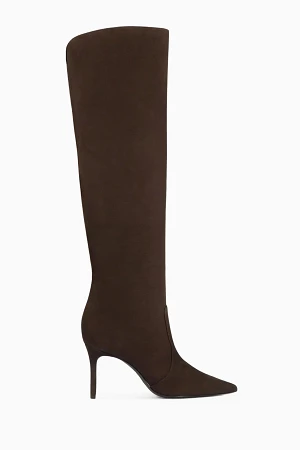 SUEDE OVER-THE-KNEE BOOTS