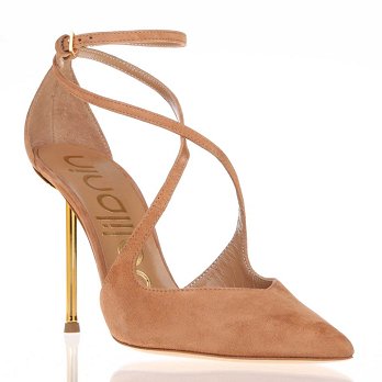 D'ORSAY 105 SUEDE PUMPS GOLDEN HEEL