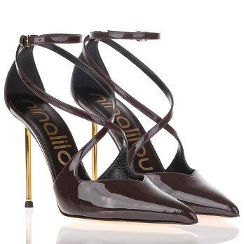 D'ORSAY 105 PATENT PUMPS GOLDEN HEEL