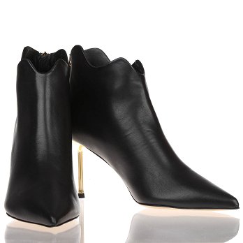 LEATHER GOLDEN HEEL 75 ANKLE BOOTS
