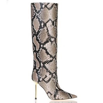 PYTHON GOLDEN HEEL 105 BOOTS