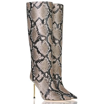 PYTHON GOLDEN HEEL 105 BOOTS