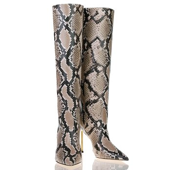 PYTHON GOLDEN HEEL 105 BOOTS