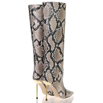 PYTHON GOLDEN HEEL 105 BOOTS