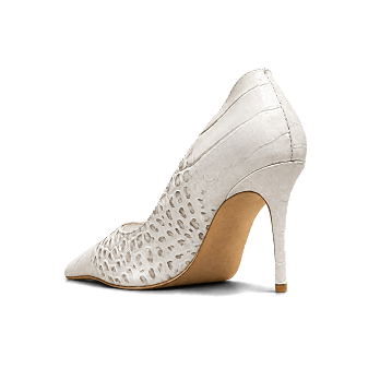 HIMALAYAN CROC EMBOSSED LEATHER PUMPS