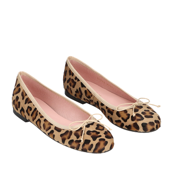NICOLE LEATHER BALLERINAS
