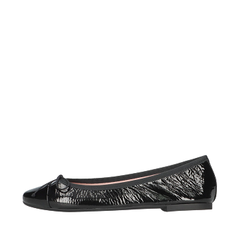 NICOLE BLACK PATENT LEATHER BALLERINAS