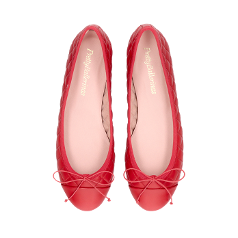 NICOLE LEATHER BALLERINAS