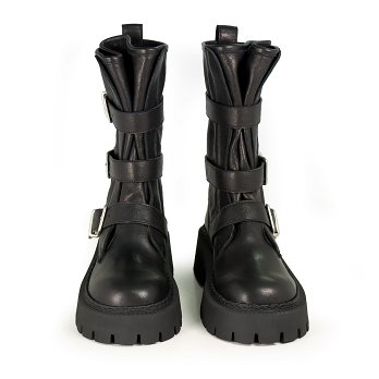 STIVALE BOB BIKER BUCKLE BOOTS