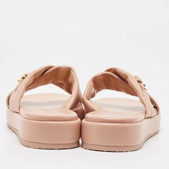 Pink Leather Alima Sandals