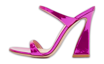 Aura Pink Patent Leather Slide Sandals Size 36
