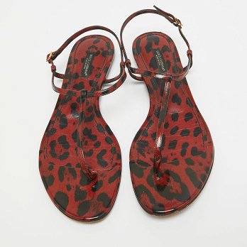 Brown/Black Patent Slingback Flats
