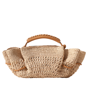 ARTA MINI CROCHET RAFFIA CROSSBODY BAG