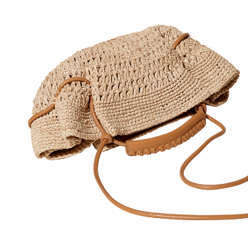 ARTA MINI CROCHET RAFFIA CROSSBODY BAG