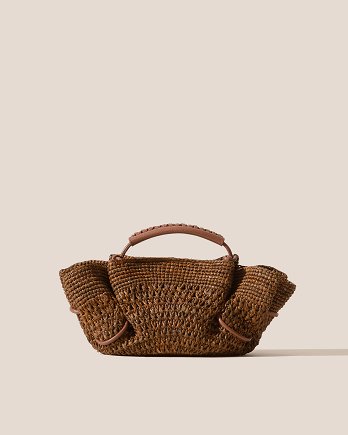 ARTA MINI CROCHET RAFFIA CROSSBODY BAG