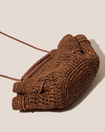 ARTA MINI CROCHET RAFFIA CROSSBODY BAG