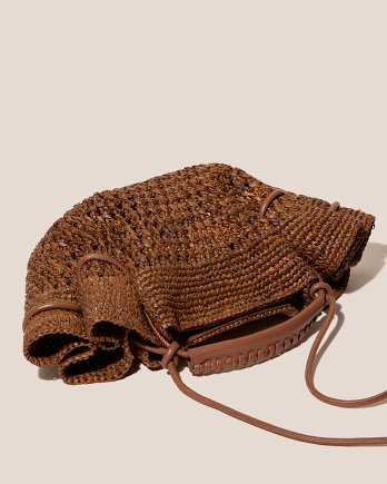 ARTA MINI CROCHET RAFFIA CROSSBODY BAG