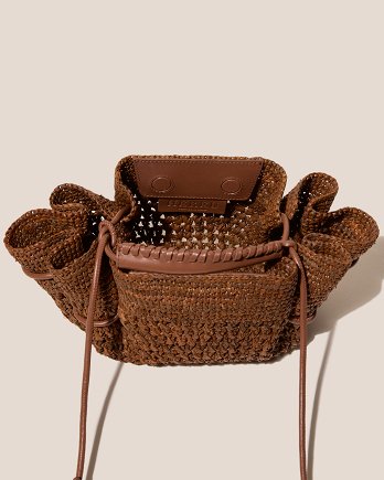 ARTA MINI CROCHET RAFFIA CROSSBODY BAG