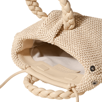 BOMBON M RAFFIA SOFT TOTE BAG