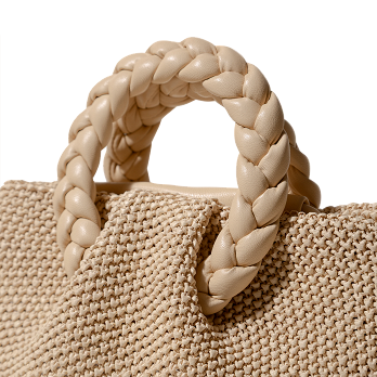 BOMBON M RAFFIA SOFT TOTE BAG