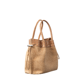 BABY KAYLA RAFFIA BUCKET BAG